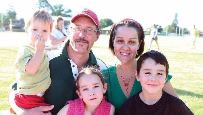 Matt, Sally and kids